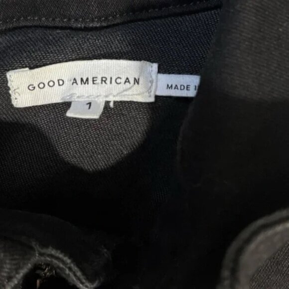 GOOD AMERICAN FIT FOR SUCCESS BLACK JUMPSUIT SZ 1 - Picture 6 of 8